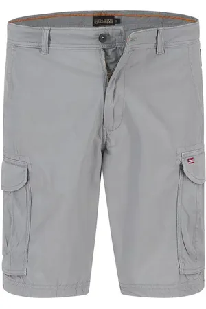Napapijri Cargoshorts, Baumwolle, hellgrau