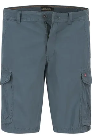 Napapijri Cargoshorts, Baumwolle, blaugrau