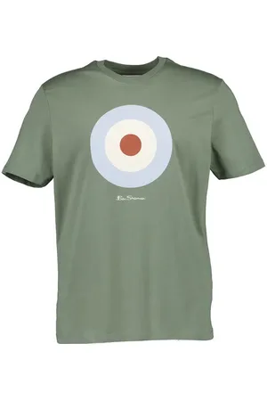 Ben Sherman T-Shirt, Regular Fit, Bio Baumwolle, olivgrün