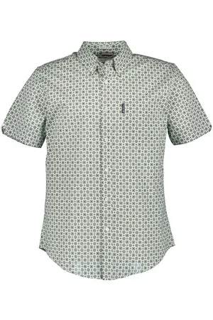 Ben Sherman Kurzarmhemd, Regular Fit, Bio Baumwolle, gemustert