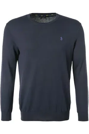 Ralph Lauren Pullover, Slim Fit, Pima Baumwolle, navy