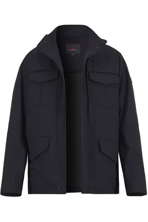 Peuterey Fieldjacket METAL, Mikrofaser wasserabweisend, nachtblau