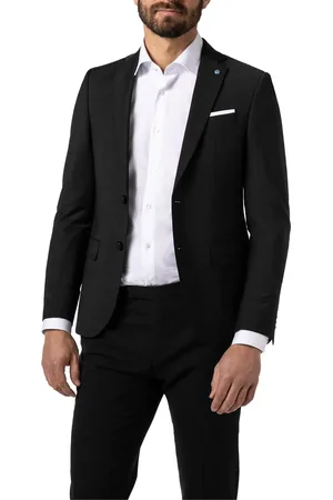 Pierre Cardin Sakko, Modern Fit, Schurwolle atmungsaktiv, anthrazit meliert