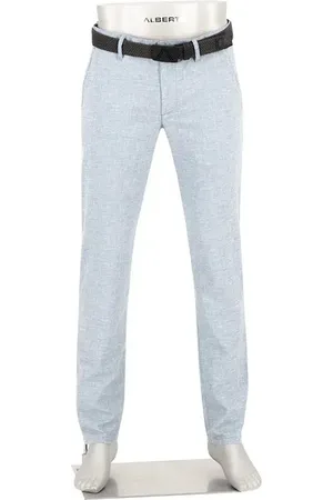 Alberto Chino Lou, Regular Fit, Baumwolle-Leinen, meliert