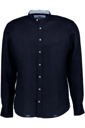 Fynch-Hatton Hemd, Reines Leinen, navy