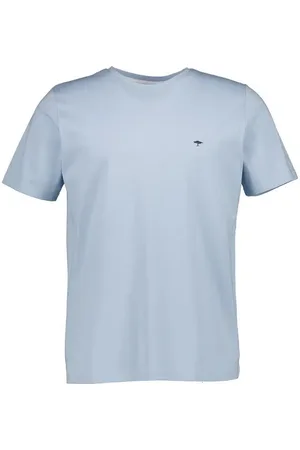Fynch-Hatton T-Shirt, Baumwolle, hellblau