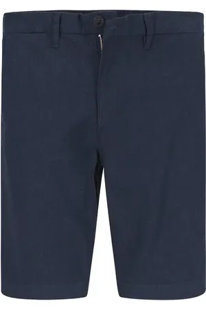 Fynch-Hatton Shorts, Regular Fit, Baumwolle-Leinen, dunkelblau