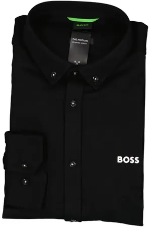 HUGO BOSS Hemd, Regular Fit, Jersey atmungsaktiv