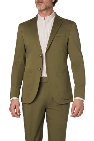 JOOP! Sakko Dash, Extra Slim Fit, Bio Baumwolle halbgefüttert, oliv
