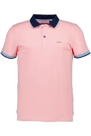 NZA Polo-Shirt Elian, Baumwoll-Piqué, pastelrosa