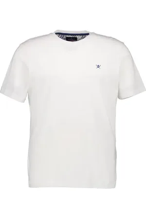 Hackett T-Shirt, Classic Fit, Baumwolle-Leinen, ecru