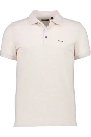 NZA Polo-Shirt Peter, Baumwoll-Piqué, creme