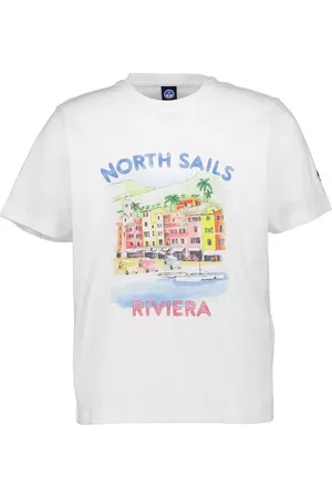 North Sails T-Shirt, Baumwolle, weiß-multicolour