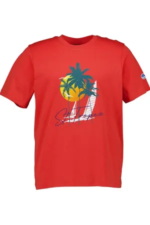 North Sails T-Shirt, Baumwolle, ziegelrot