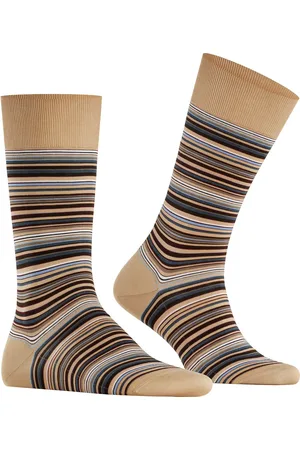 Falke Serie Microblock, Socken, Baumwolle, gestreift