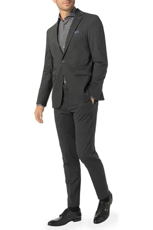 Pierre Cardin Anzug, Jersey, steingrau meliert