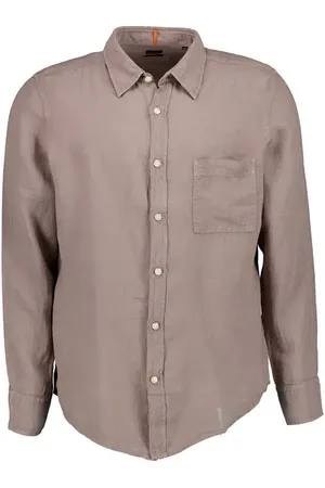 HUGO BOSS Hemd Relegant, Regular Fit, Reines Leinen