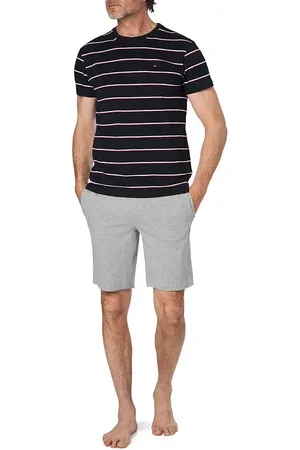 Tommy Hilfiger Pyjama, Baumwoll-Jersey, navy-grau