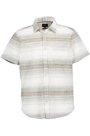 Camel Active Kurzarmhemd, Regular Fit, Baumwolle, sand gestreift
