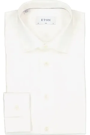 Eton Hemd, Slim Fit, Bio Baumwolle, ecru