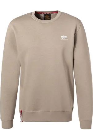 Alpha Industries Sweatshirt, Baumwolle, sand