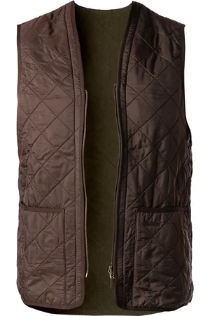 Barbour Weste, Mikrofaser, dunkelbraun