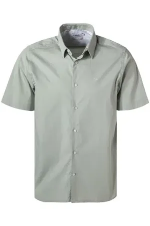 Calvin Klein Kurzarmhemd, Regular Fit, Baumwoll-Stretch, pastellgrün