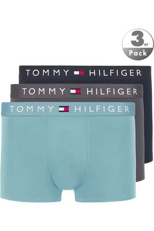 Tommy Hilfiger Trunks, Baumwoll-Stretch, grau- navy-hellblau