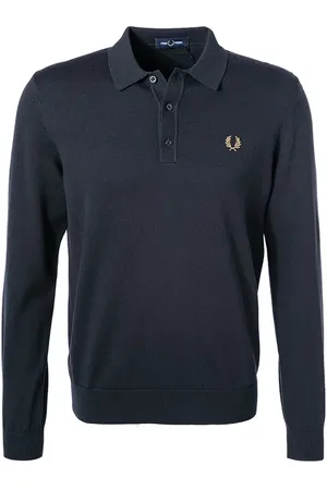 Fred Perry Pullover, Wolle, nachtblau