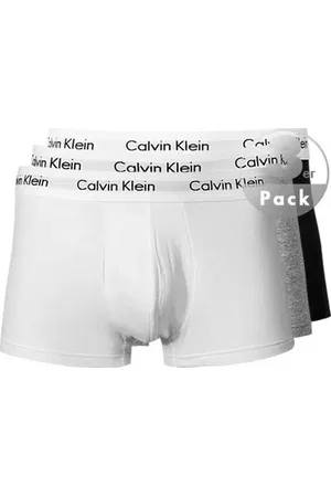 Calvin Klein Trunks, Baumwolle, weiß-grau-schwarz