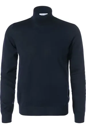 Gran Sasso Rollkragenpullover, Merinowolle, nachtblau