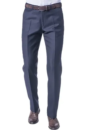 Digel Hose Per, Modern Fit, Schurwolle Super110 REDA, marine meliert