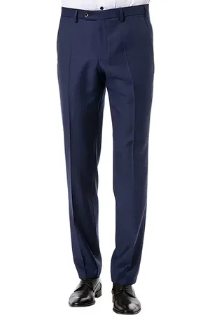 Digel Hose Per, Modern Fit, Schurwolle Super100, navy meliert