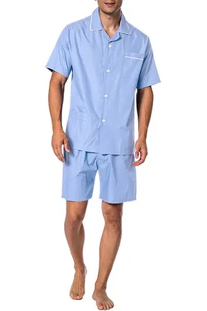 Novila Pyjama, Baumwoll-Popeline, hellblau