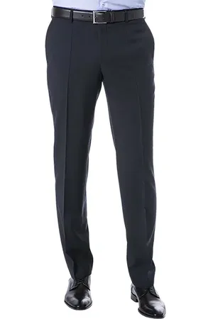 Roy Robson Hose, Regular Fit, Schurwolle Super110 Reda, marine