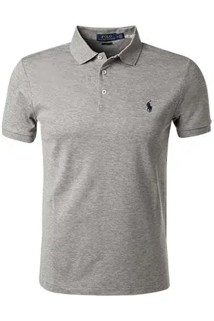 Ralph Lauren Polo-Shirt, Slim Fit, Baumwoll-Piqué, meliert