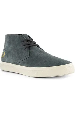 Fred Perry Sneaker, Veloursleder, steingrau