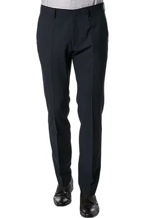 Roy Robson Hose, Slim Fit, Schurwolle, dunkelblau