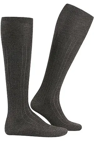 Falke Serie Luxury No.2, Kniestrümpfe, Kaschmir, anthrazit