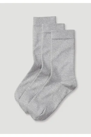 hessnatur Damen-Socken aus Bio-Baumwolle - grau Grösse35-37