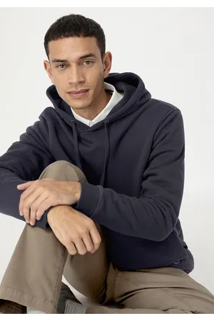 hessnatur Herren Sweat-Hoodie Relaxed aus Bio-Baumwolle - blau Grösse46