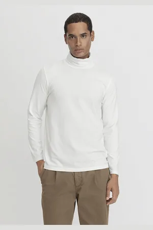 hessnatur Herren Rollkragen Shirt Regular aus Bio-Baumwolle - weiß Grösse54