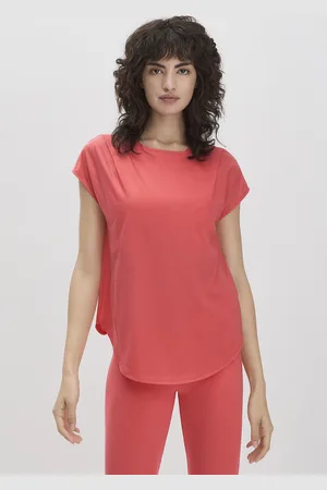 hessnatur Loungewear Shirt Relaxed ACTIVE LIGHT aus Bio-Baumwolle - rot Grösse34
