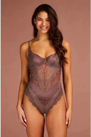 Hunkemöller Damen Korsetts - Body Geneviève Lila