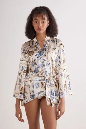 intimissimi Kimono Seide Italian Riviera Frau Größe M/L