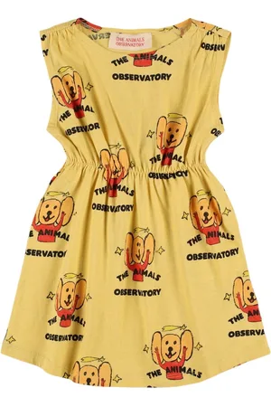 The Animals Observatory Bedrucktes Kleid Aus Baumwolljersey