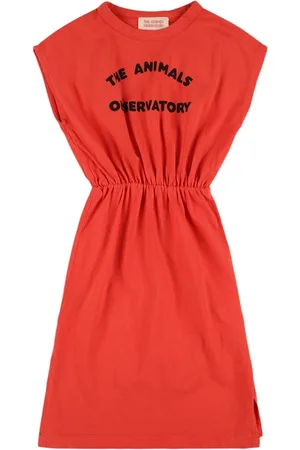 The Animals Observatory Bedrucktes Kleid Aus Baumwolljersey