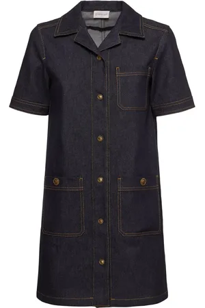 Moncler Minikleid Aus Baumwollmischdenim