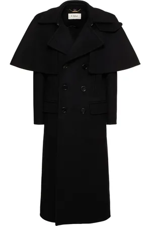 Chloé Langer Mantel Aus Wolle