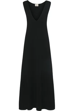 Khaite Keran Smooth Viscose Blend Long Dress
